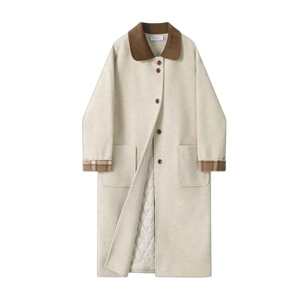 Elegant Asymmetry Coat|ヴィンテージデザイン ロングコート