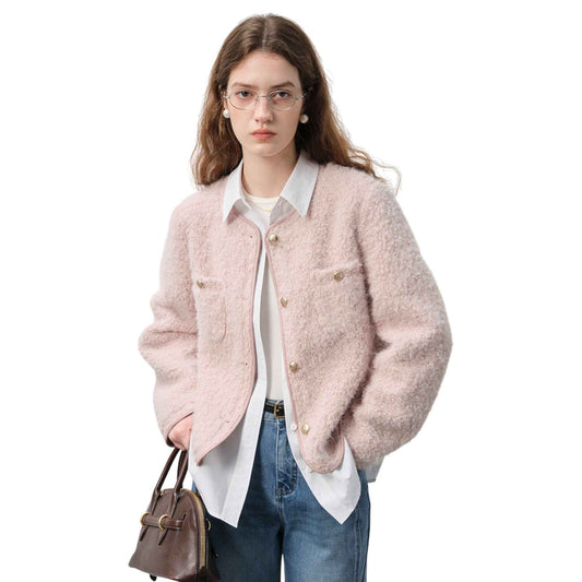 Elegant Gold Button Jacket|ゴールドボタン ツイードジャケット