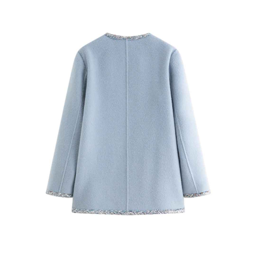 French Wool Coat ノーカラー ウールコート フレンチガーリー