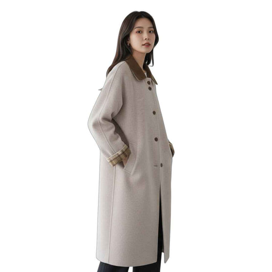 Elegant Asymmetry Coat|ヴィンテージデザイン ロングコート