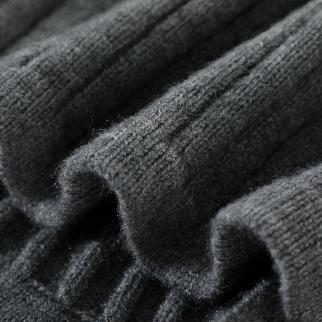 Designer Premium Knit アシンメトリー フリンジニット