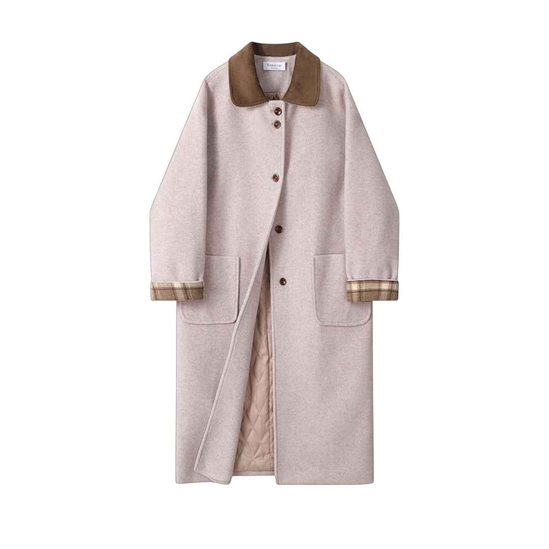 ヴィンテージデザイン ロングコート｜Elegant Asymmetry Coat。唯一無 