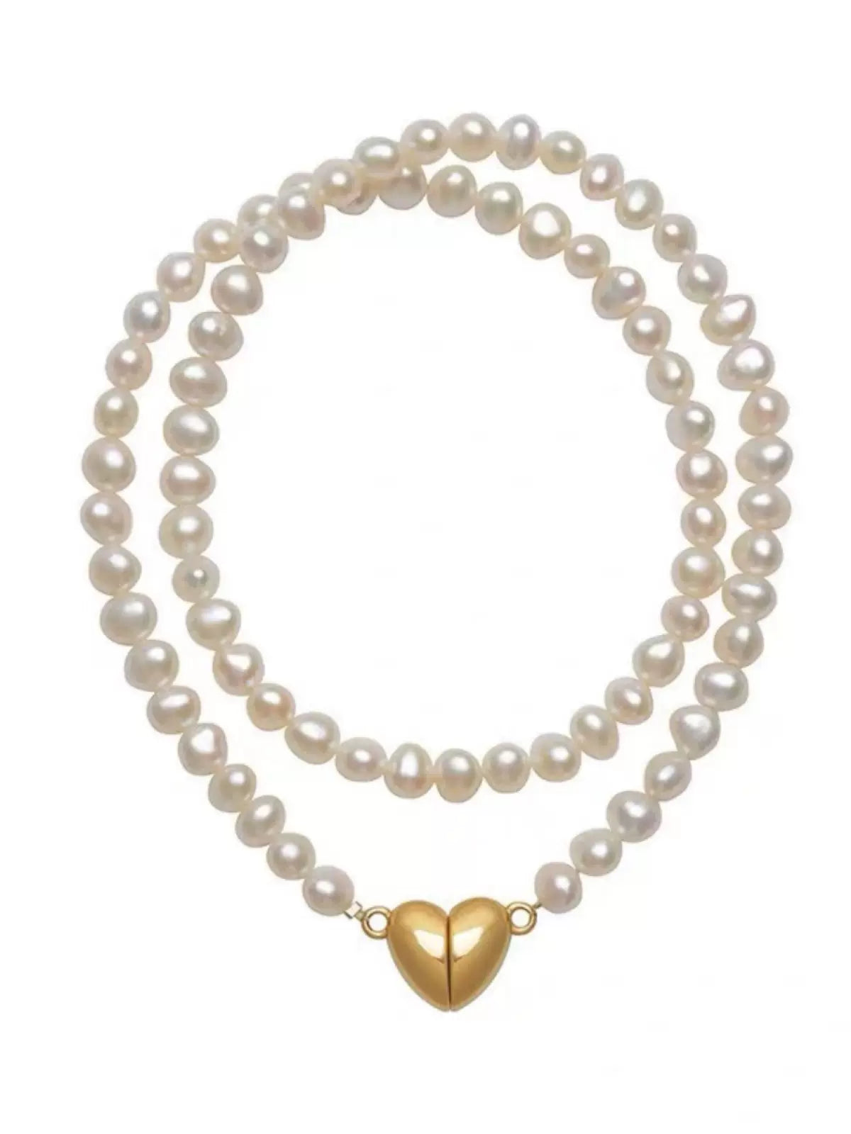 Heart Mother's Style Premium Pearl Choker Necklace ハート パール 真珠 ネックレス チョーカー