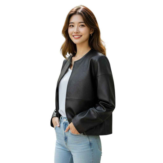 Elegant Vintage Tweed Jacket|韓国風クロップド丈 ツイードジャケット