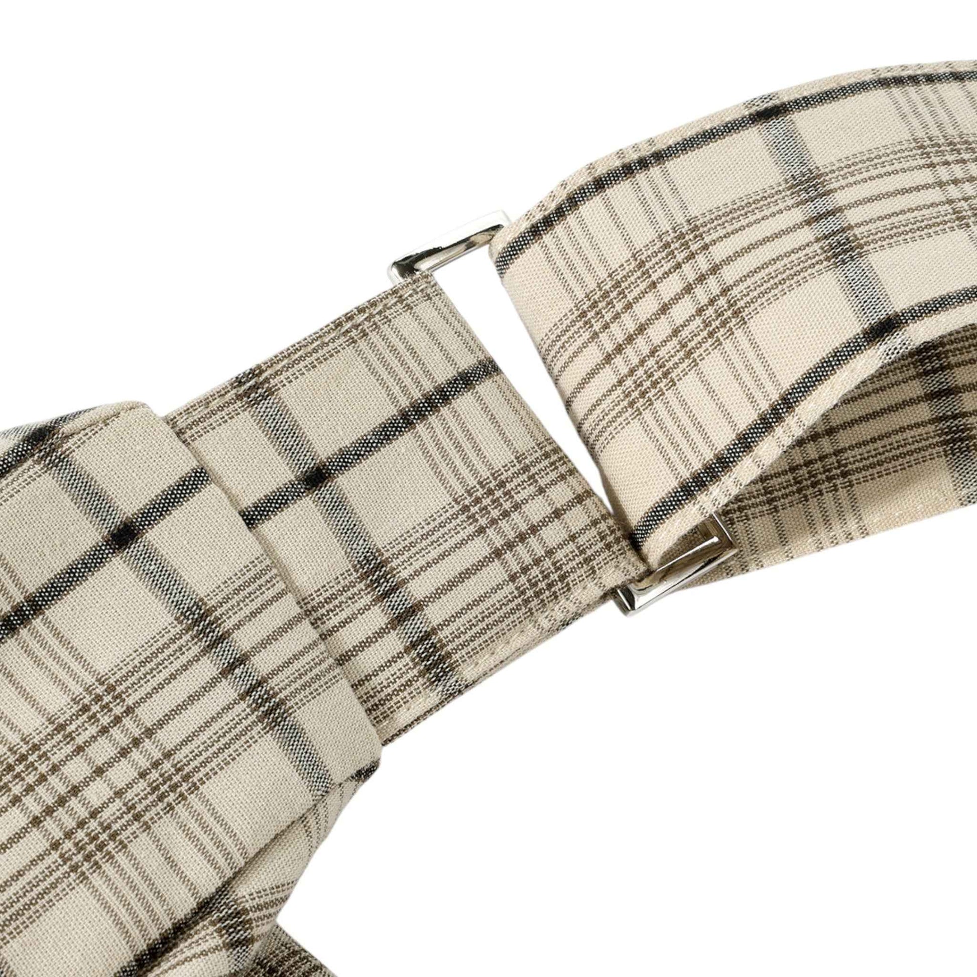 Autumn Muse | チェック柄異素材MIX トレンチコート