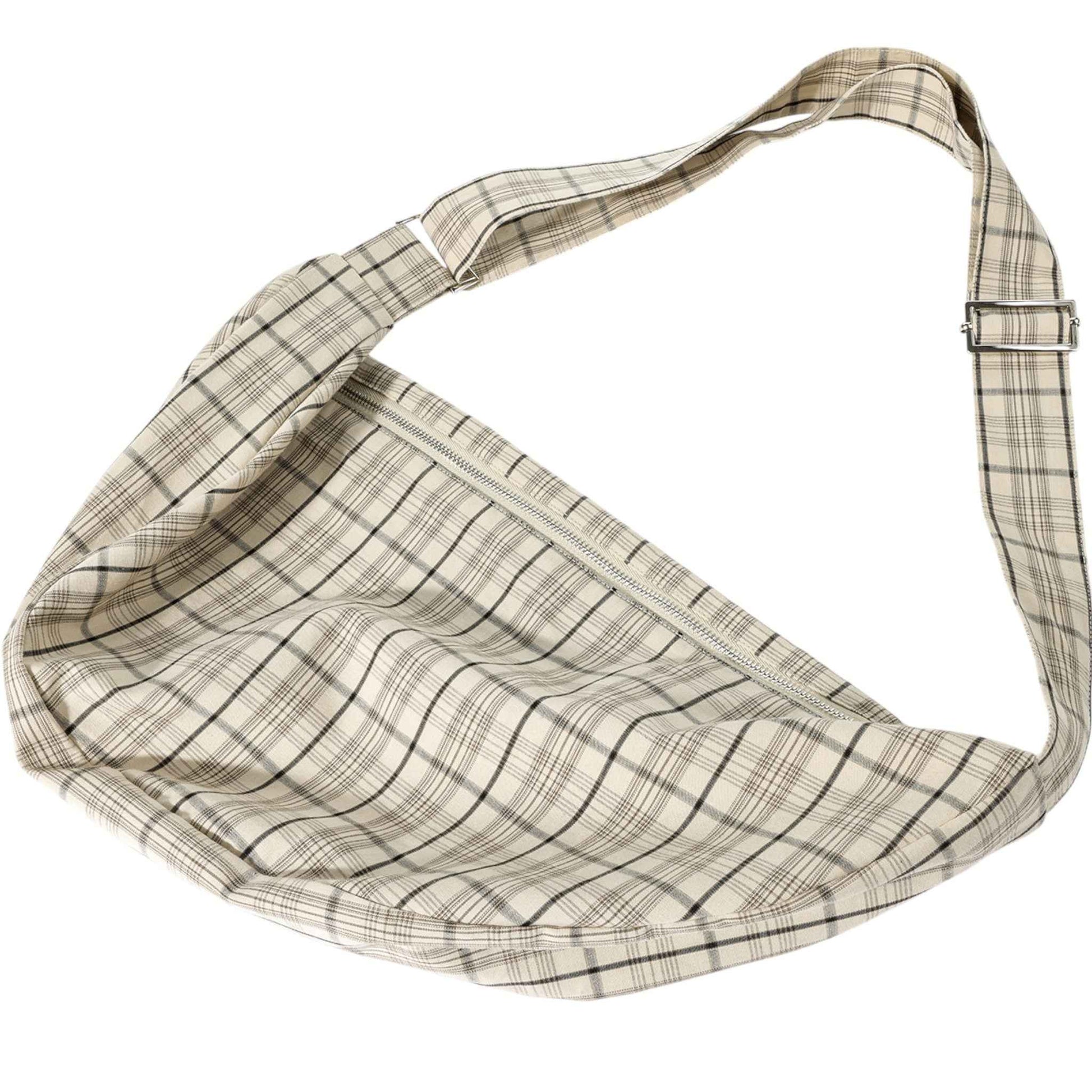 Autumn Muse | チェック柄異素材MIX トレンチコート