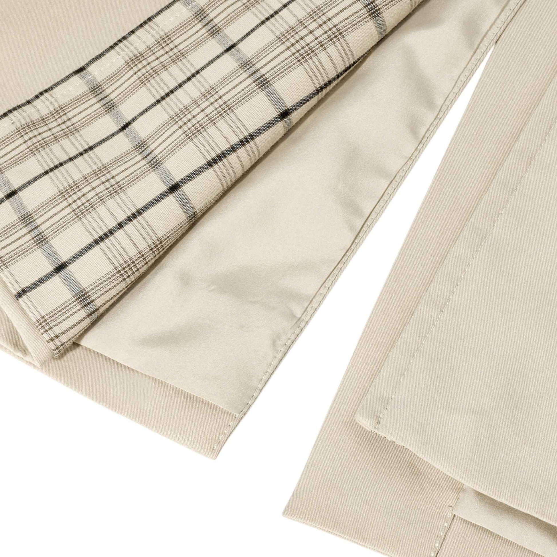 Autumn Muse | チェック柄異素材MIX トレンチコート