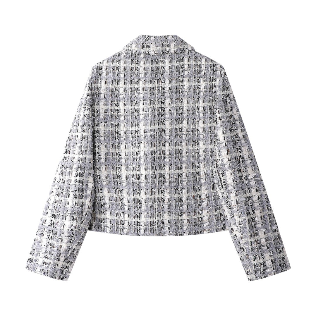 Timeless Lady | フレンチシック チェック柄 ツイードジャケット