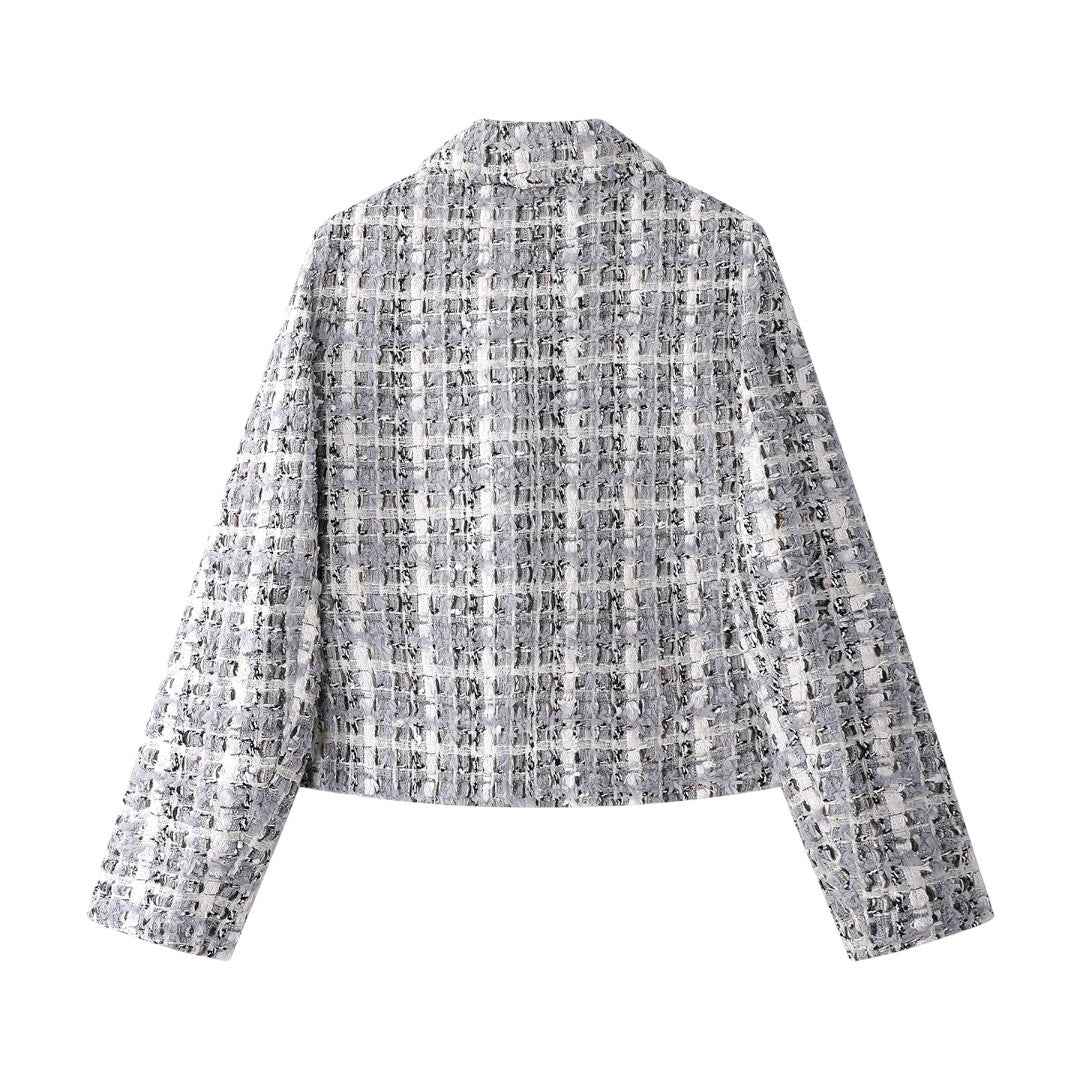 Timeless Lady | フレンチシック チェック柄 ツイードジャケット