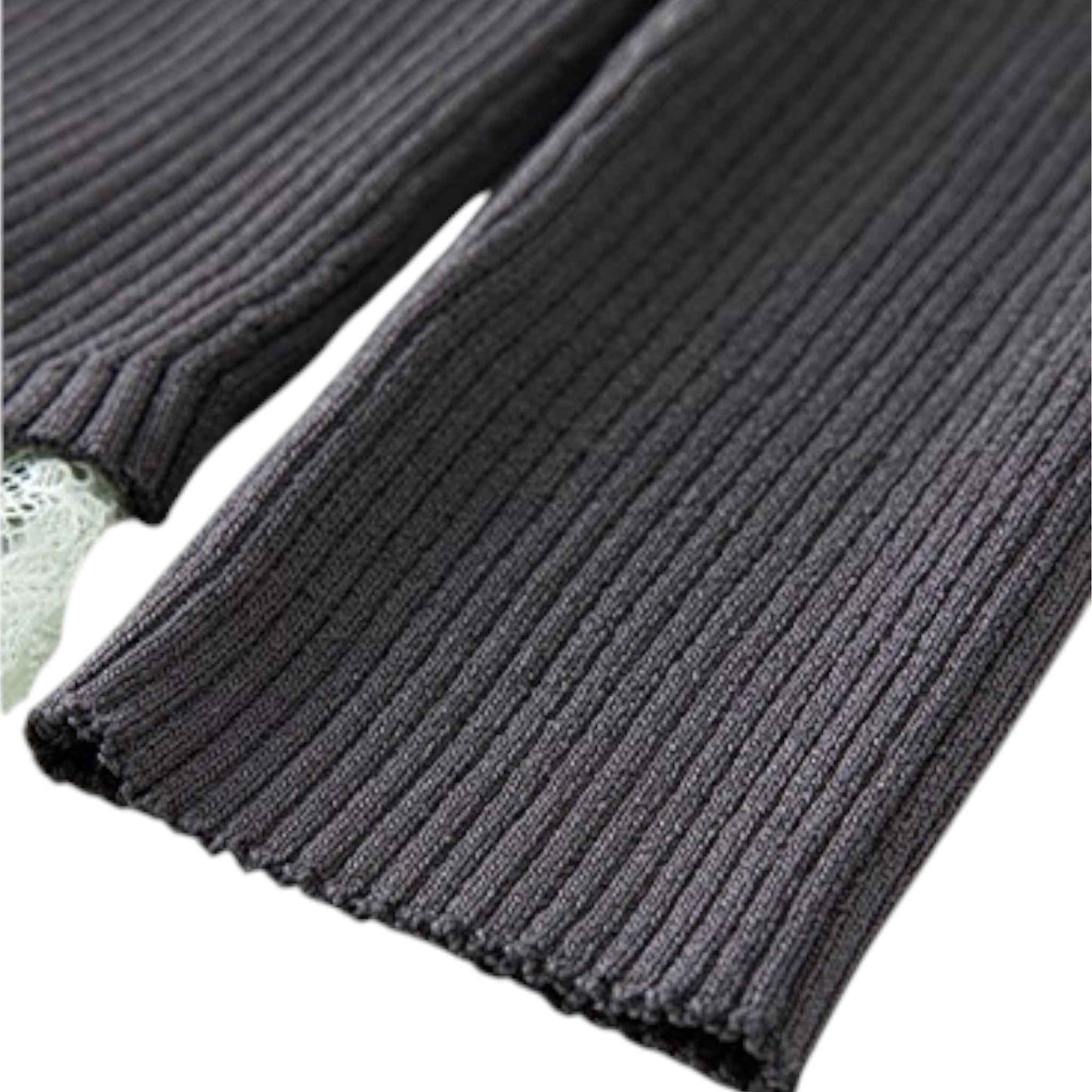 Elegant Layered Look Knit | バイカラー レイヤード ニット