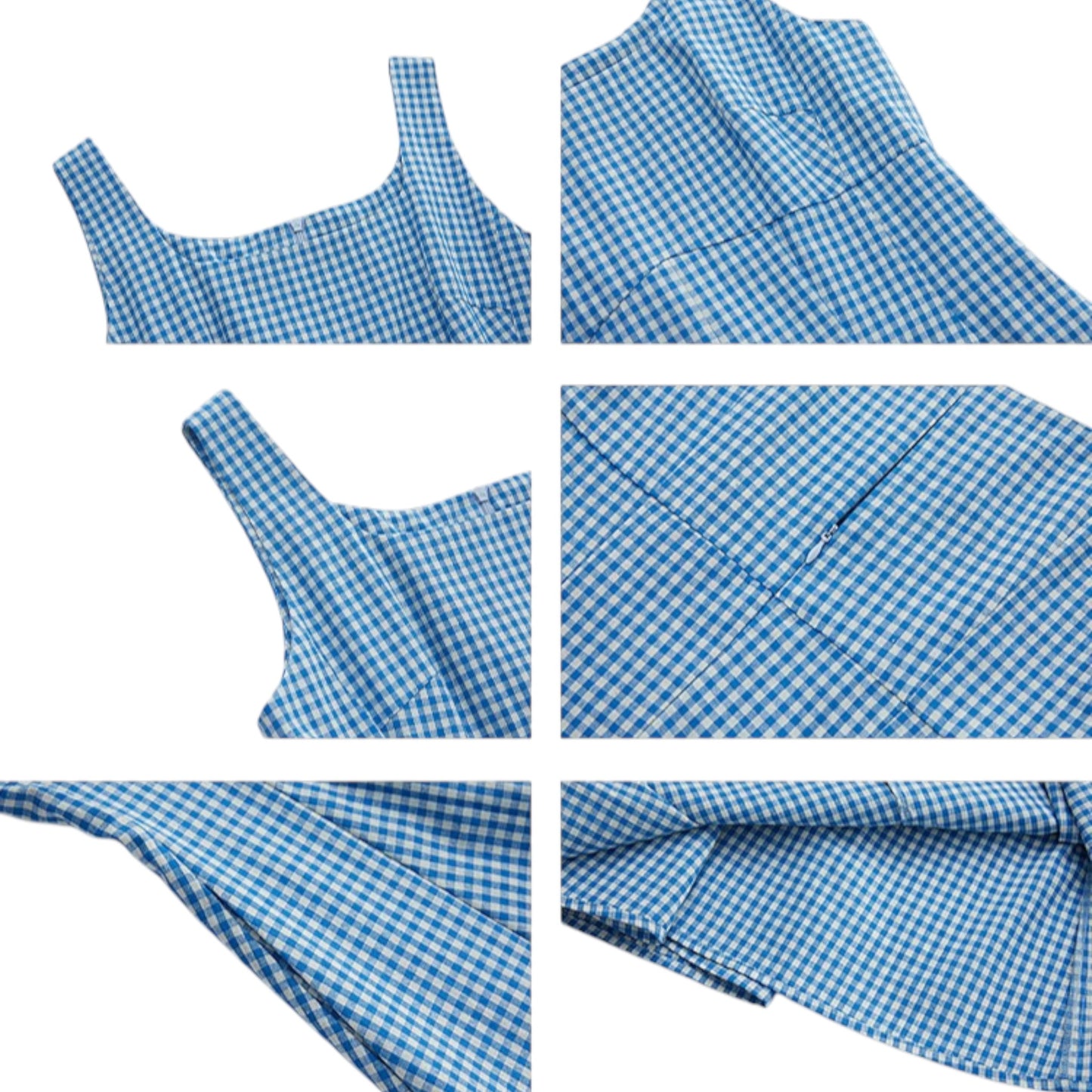 フレンチシック チェック柄サスペンダー ロング ワンピース | French Plaid Dress