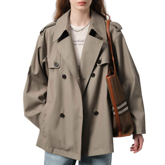 Elegant Red Long Coat ロングコート レディース