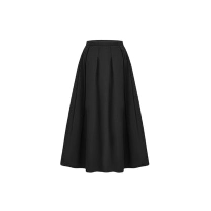 Balletcore Pleated Midi Skirt 正面アップ - 繊細なプリーツ加工と洗練されたウエストライン