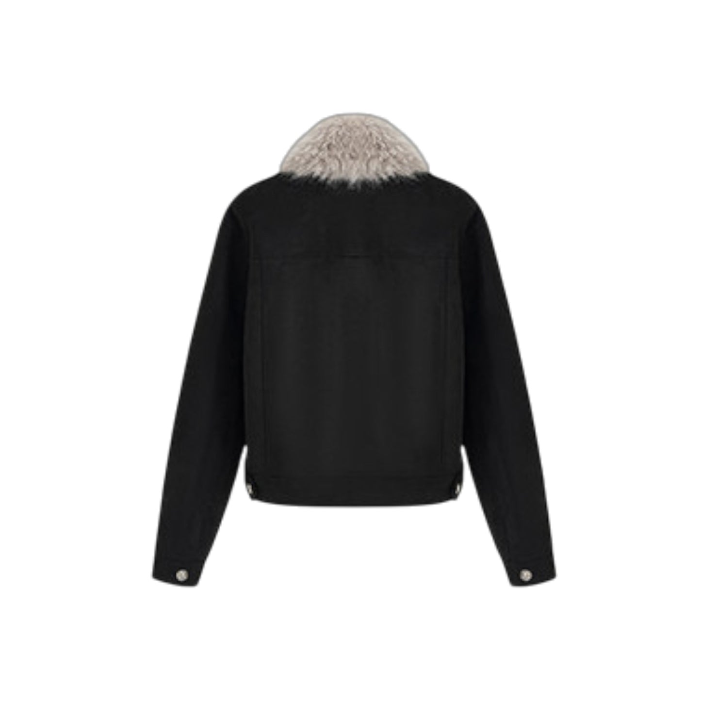 スエードヴィンテージファージャケット - 背面から見ても美しい、スタイルアップを叶えるショート丈