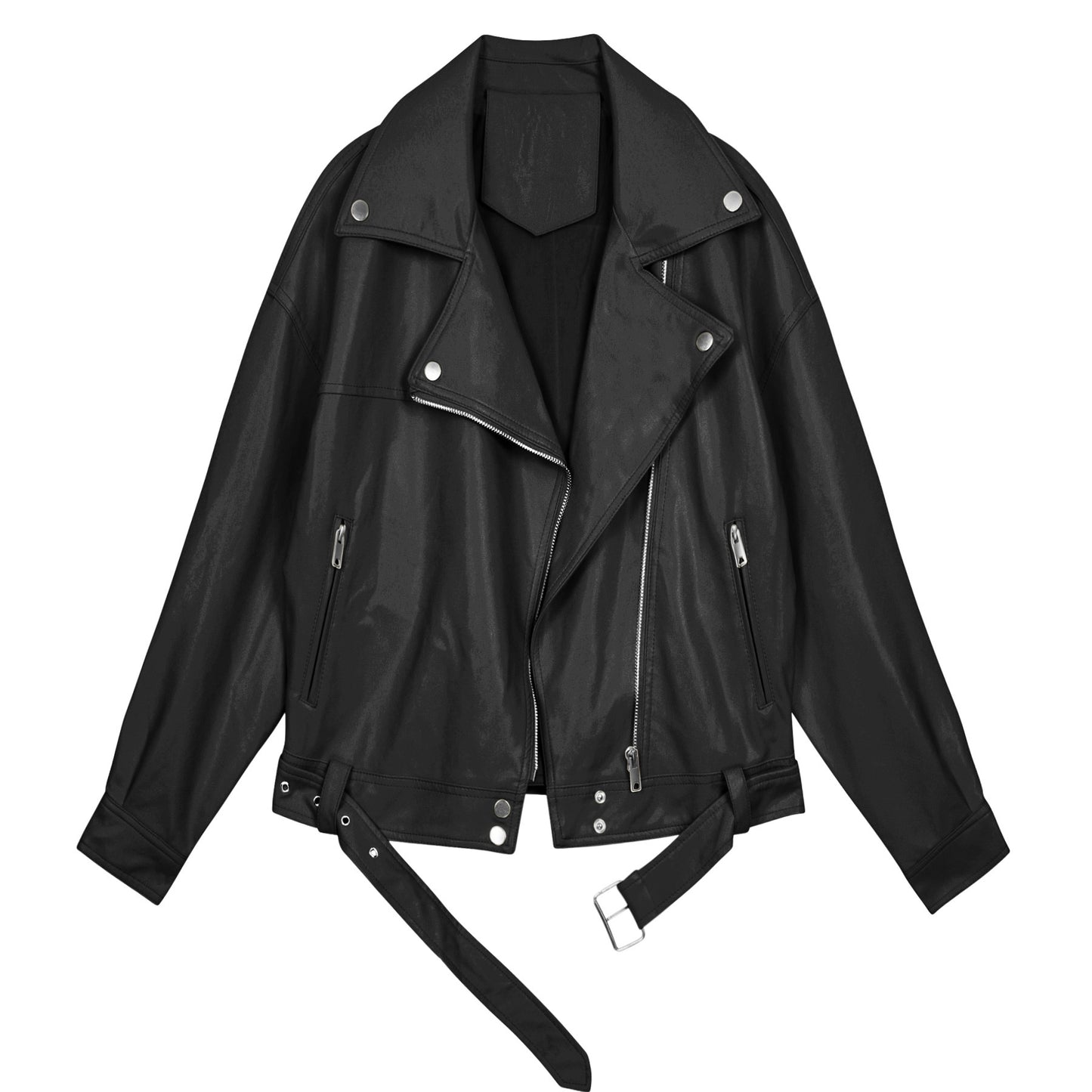 Pu Leather Locomotive Motorcycle Rider Jacket レザー ライダース ジャケット