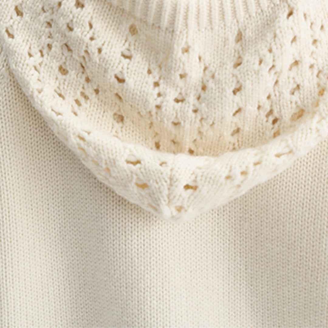 Fleur Lace Knit Hoodie｜レースニット フーディー