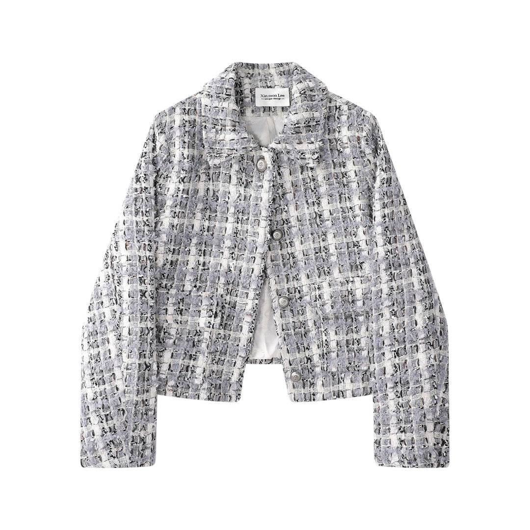 Timeless Lady | フレンチシック チェック柄 ツイードジャケット