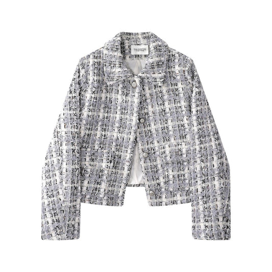 Timeless Lady | フレンチシック チェック柄 ツイードジャケット