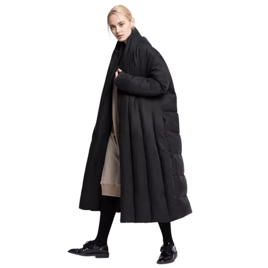 Luxe A-line cocoon down long coat リュクス Aライン コクーン  ロング ダウンコート