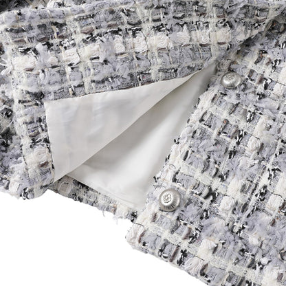 Timeless Lady | フレンチシック チェック柄 ツイードジャケット