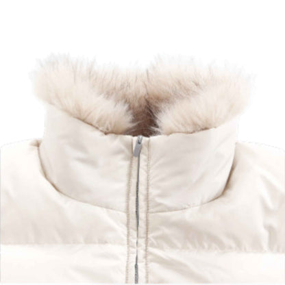 パフ ダウンジャケット｜ Luxury Color-Block Puff Down Jacket