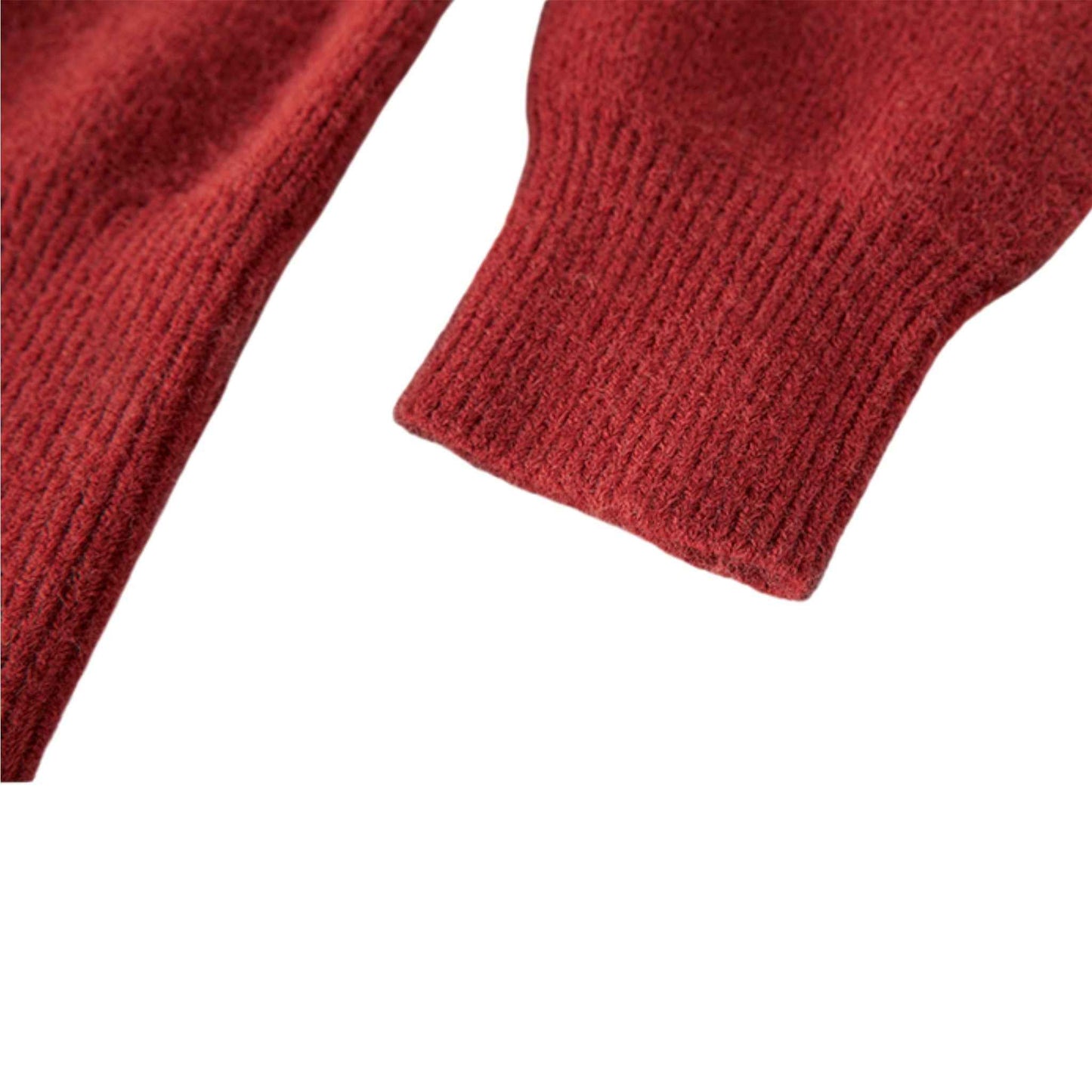 Lady in Red | バイカラー ニットカーディガン