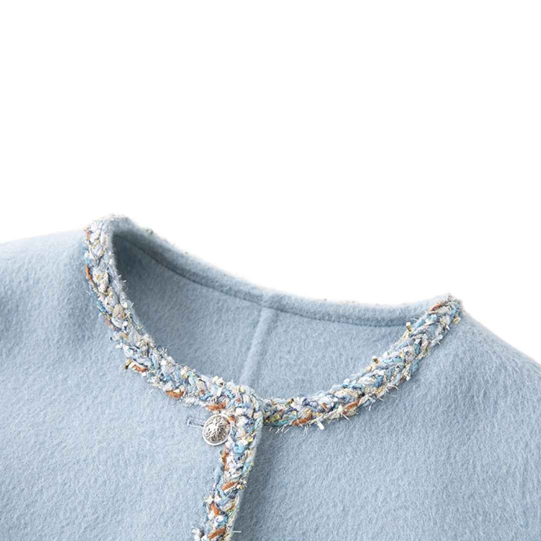 French Wool Coat ノーカラー ウールコート フレンチガーリー