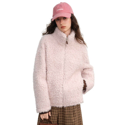 Luxury Faux Fur Coat | フェイクムートン ボアジャケット