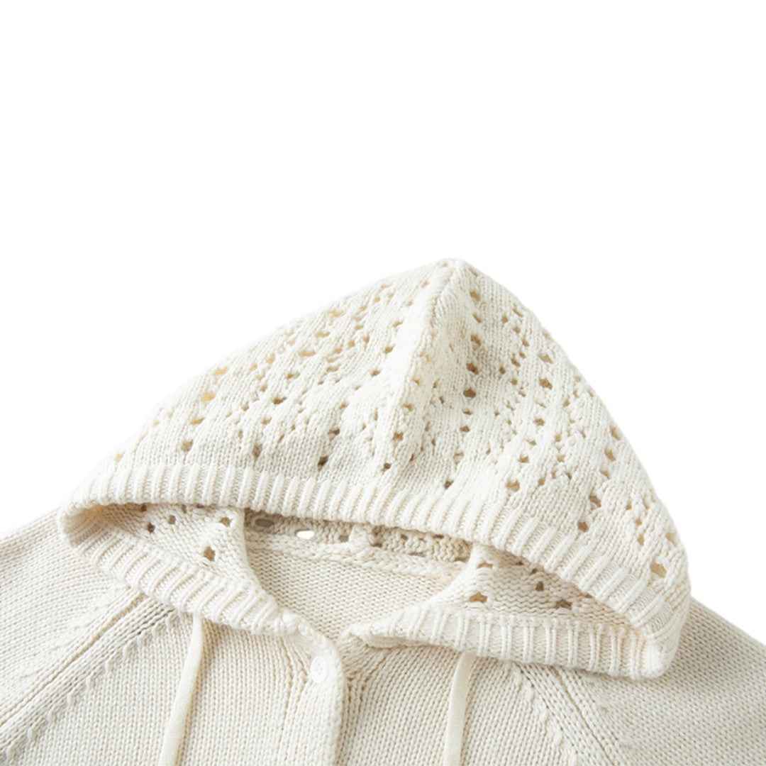 Fleur Lace Knit Hoodie｜レースニット フーディー