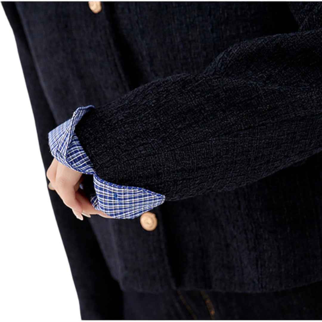 Luxury French フレンチ格子ジャケット