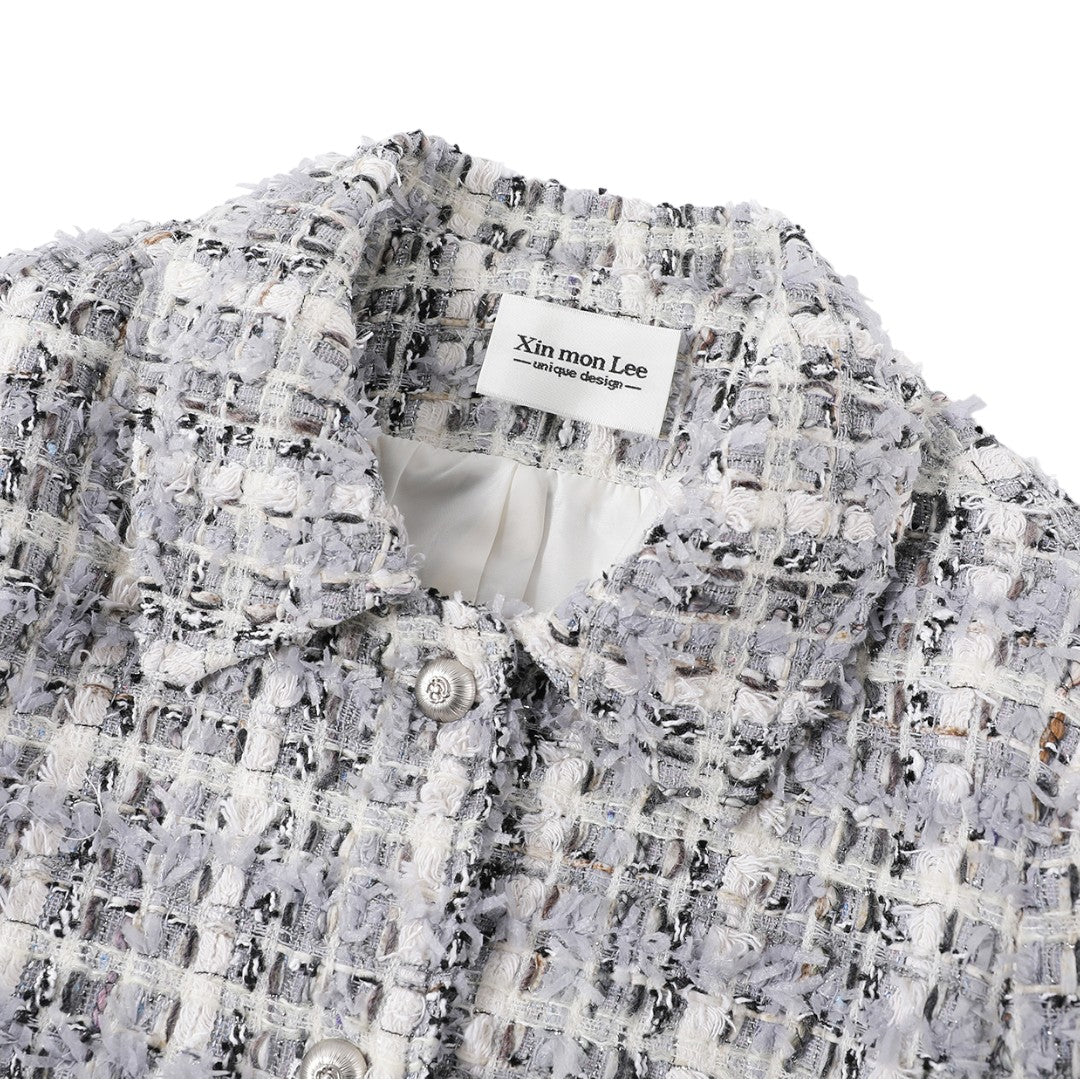 Timeless Lady | フレンチシック チェック柄 ツイードジャケット