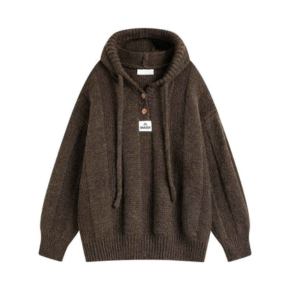 Elegant Hoodie Knit Cardigan｜フーディー ニットカーディガン