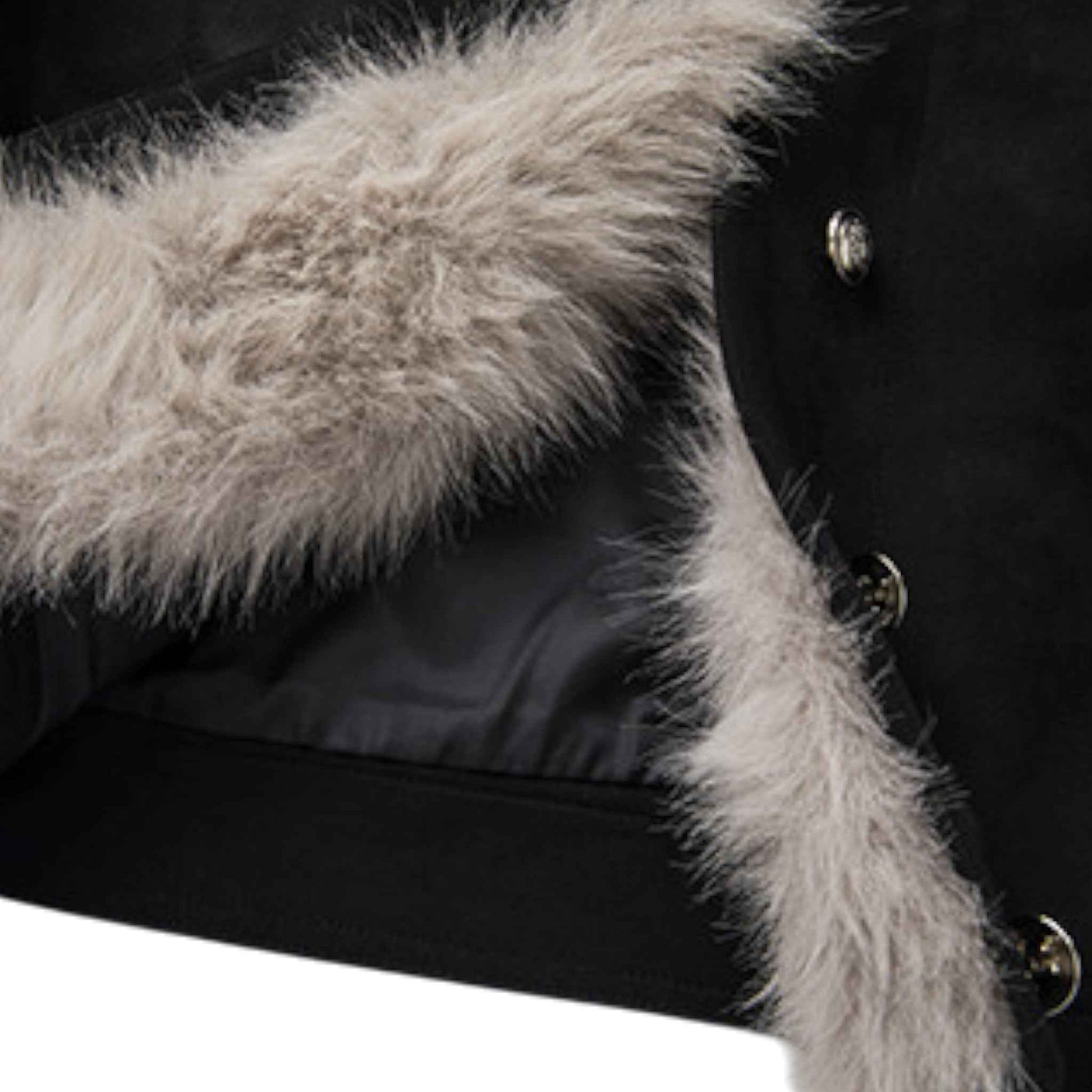 Vintage Wool Toggle Coat | レトロ 羊毛混ボア 牛角ボタンコート