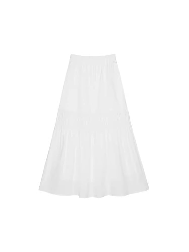 White half-body skirt female spring 2024 new temperament sweet and elegant A word cake