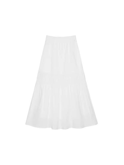 White half-body skirt female spring 2024 new temperament sweet and elegant A word cake