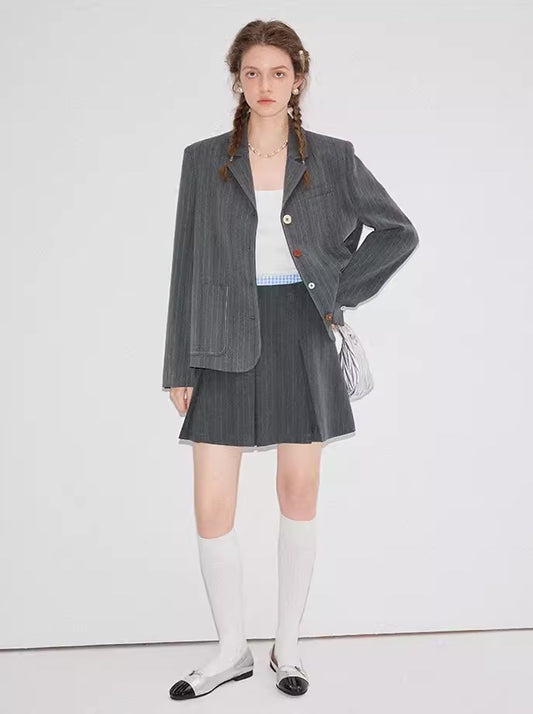 Fashion suit female 2024 spring new commuter OL suit half-body skirt Yangqi two-piece suit