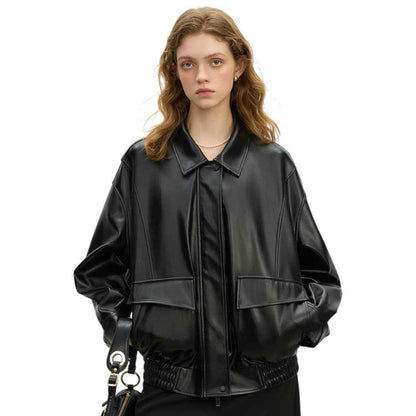 Korean Oversized Leather Jacket  | オーバーサイズ レザージャケット