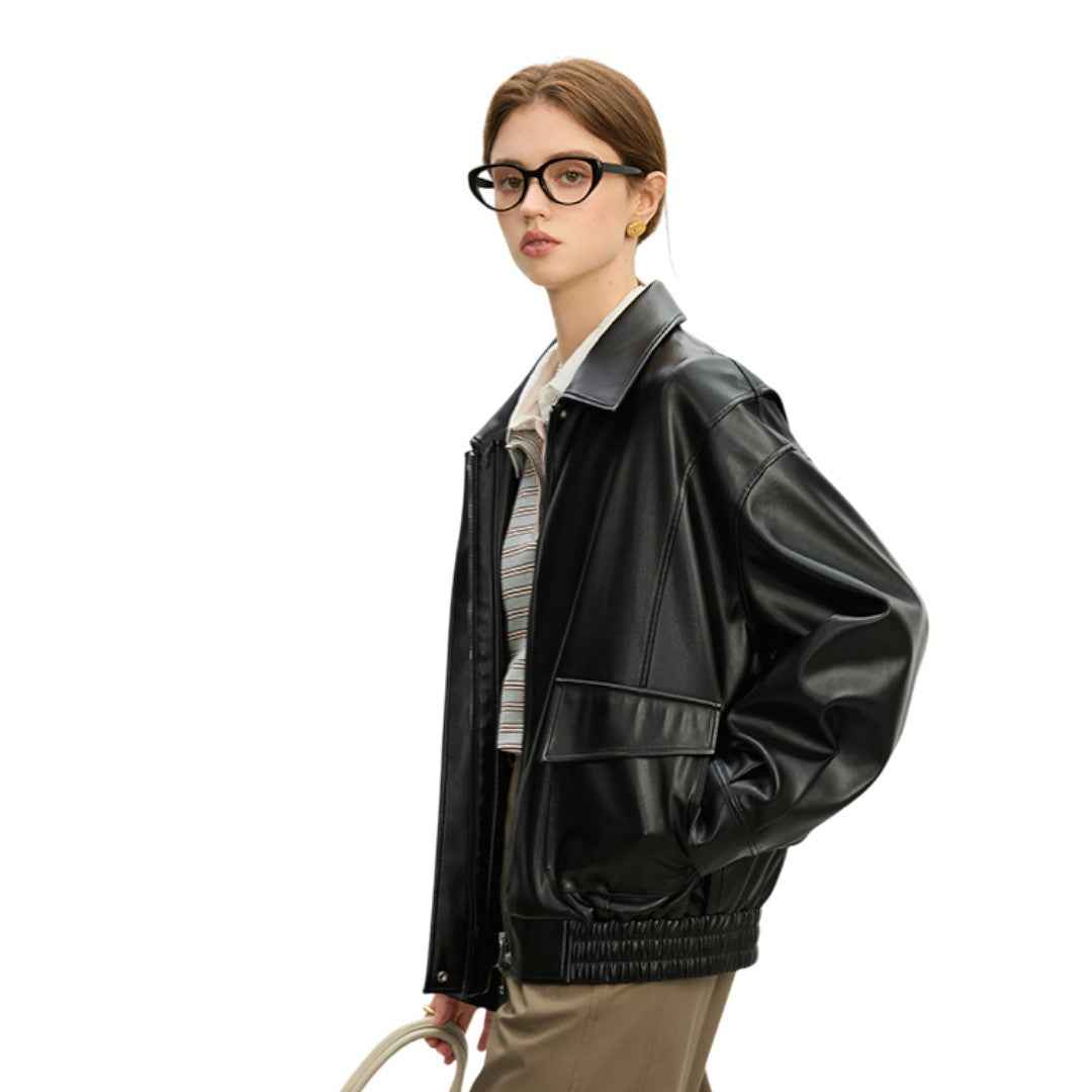 Korean Oversized Leather Jacket  | オーバーサイズ レザージャケット