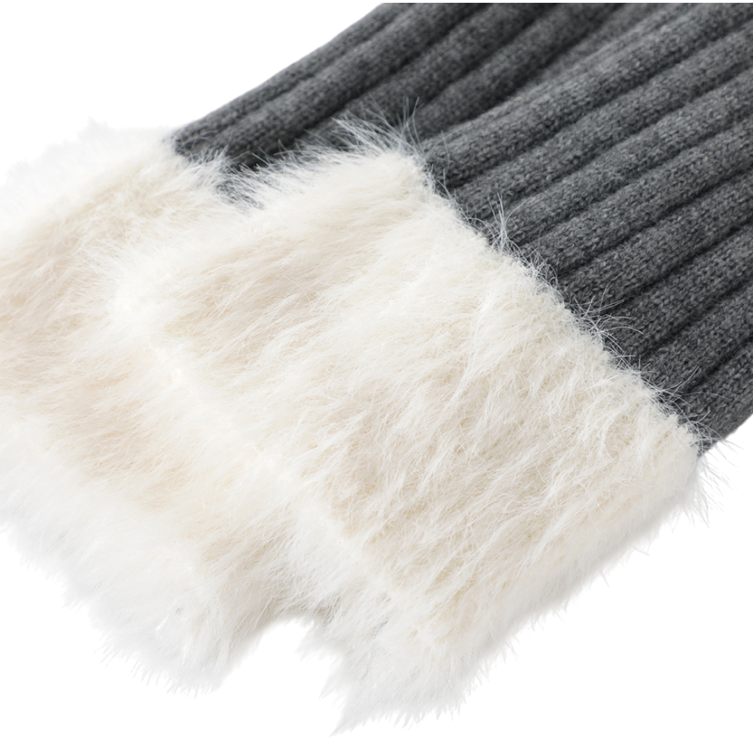 Designer Premium Knit アシンメトリー フリンジニット