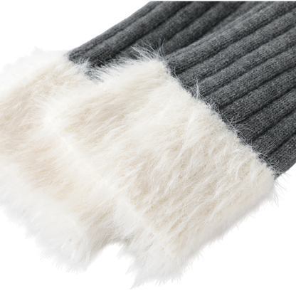 Designer Premium Knit アシンメトリー フリンジニット