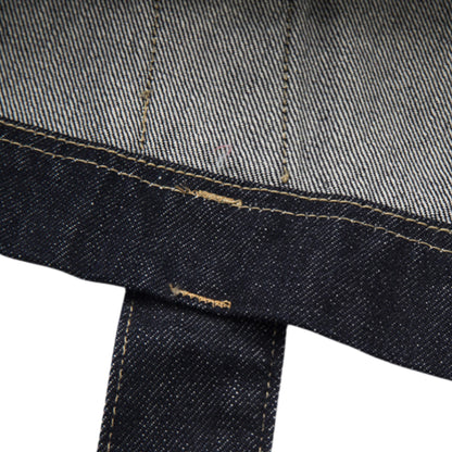 Fano Retro Denim Bag：丁寧なステッチワークと、高級感漂う金具・パーツを捉えたクローズアップ画像