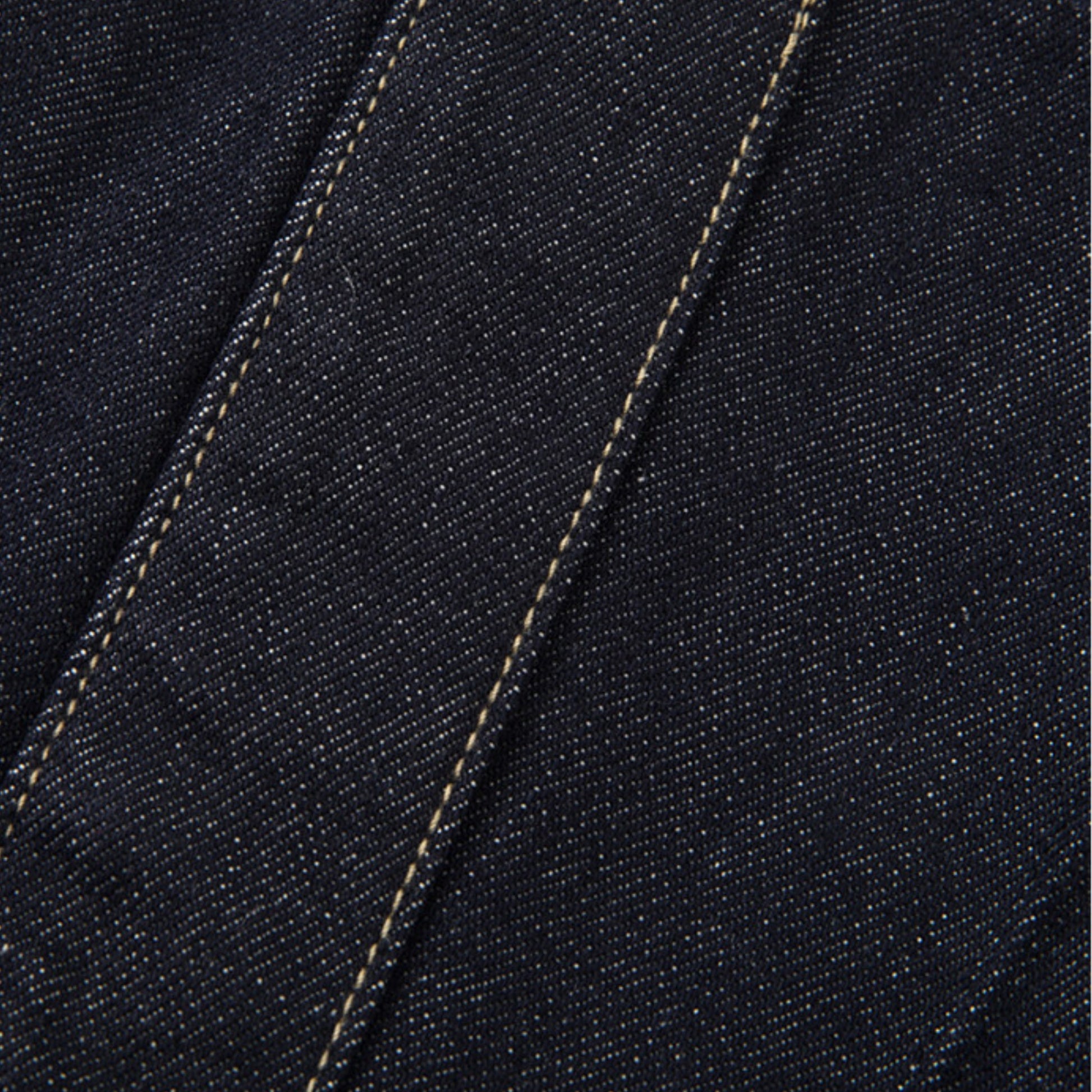 Fano Retro Denim Bag：丁寧なステッチワークと、高級感漂う金具・パーツを捉えたクローズアップ画像