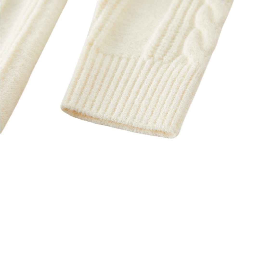 Horn Button Knit Cardigan フード付き ニットカーディガン