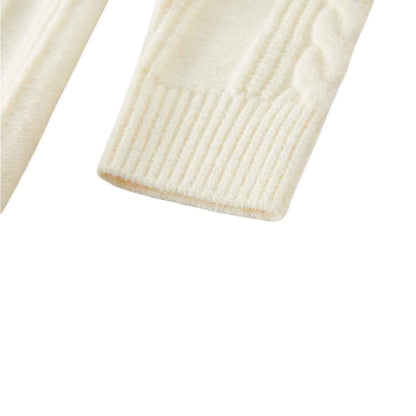 Horn Button Knit Cardigan フード付き ニットカーディガン