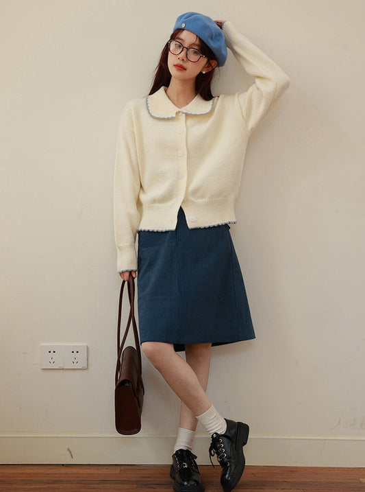 CORDUROY A-LINE SKIRT