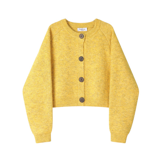 XinmonLee simple temperament soft waxy sweater jacket シンプルな気質の柔らかいワックスセータージャケット