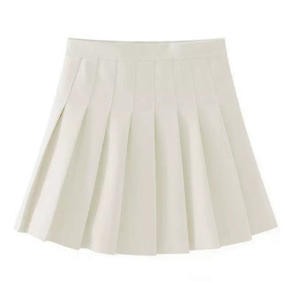 Women's College Style Pleated Skirt  High Waist JK Skirt Slimming Sweet and Spicy Skirt Summer カレッジスタイル 制服風 プリーツスカート