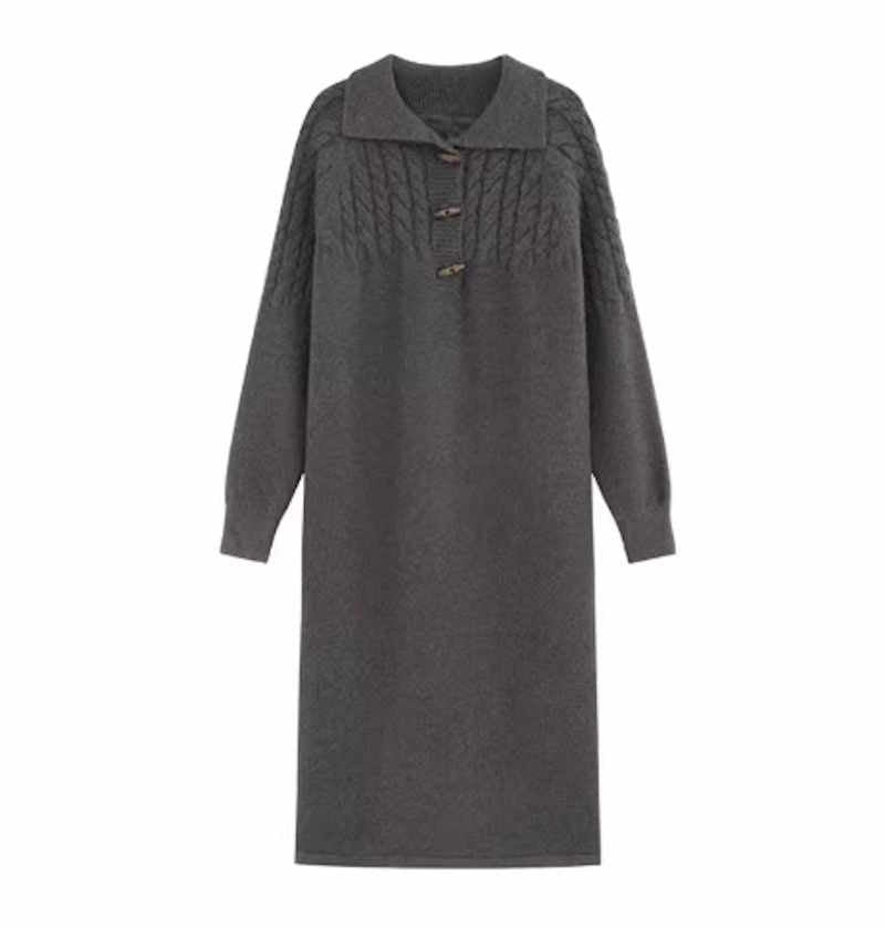 Duffel Knit Midi Dress ダッフル ニット ミディ ワンピース