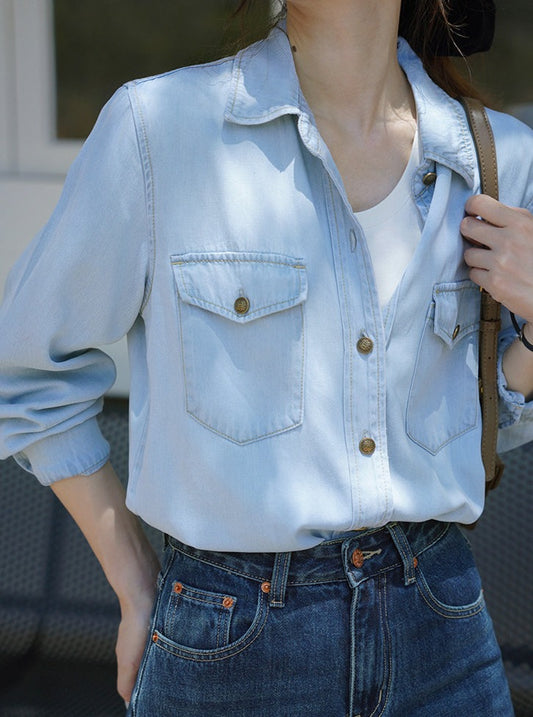 BLUE DENIM SHIRT