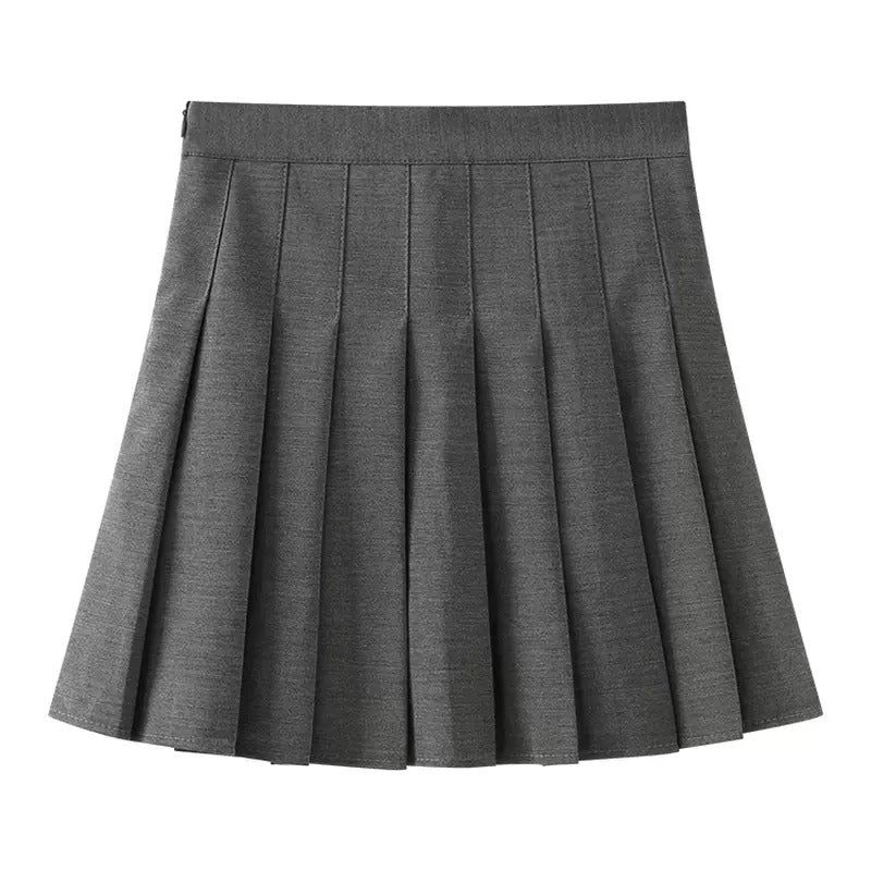 Women's College Style Pleated Skirt  High Waist JK Skirt Slimming Sweet and Spicy Skirt Summer カレッジスタイル 制服風 プリーツスカート